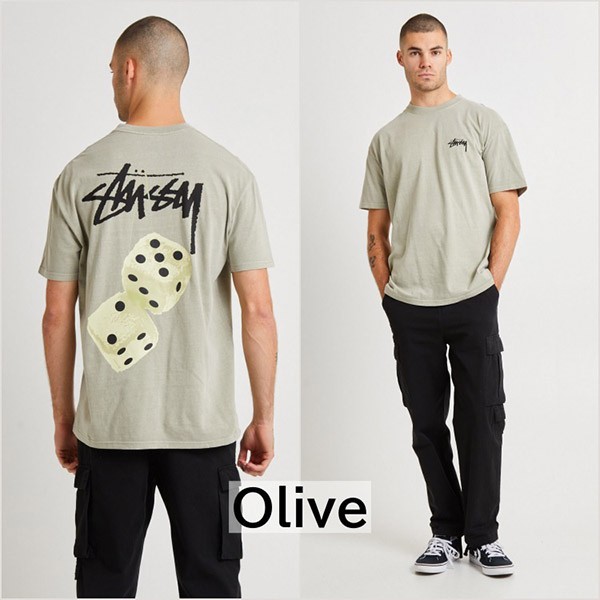 ステューシー ダイス tシャツ 偽物 Fuzzy Dice Tee 半袖 ロゴ Tシャツ 8色 suw50963